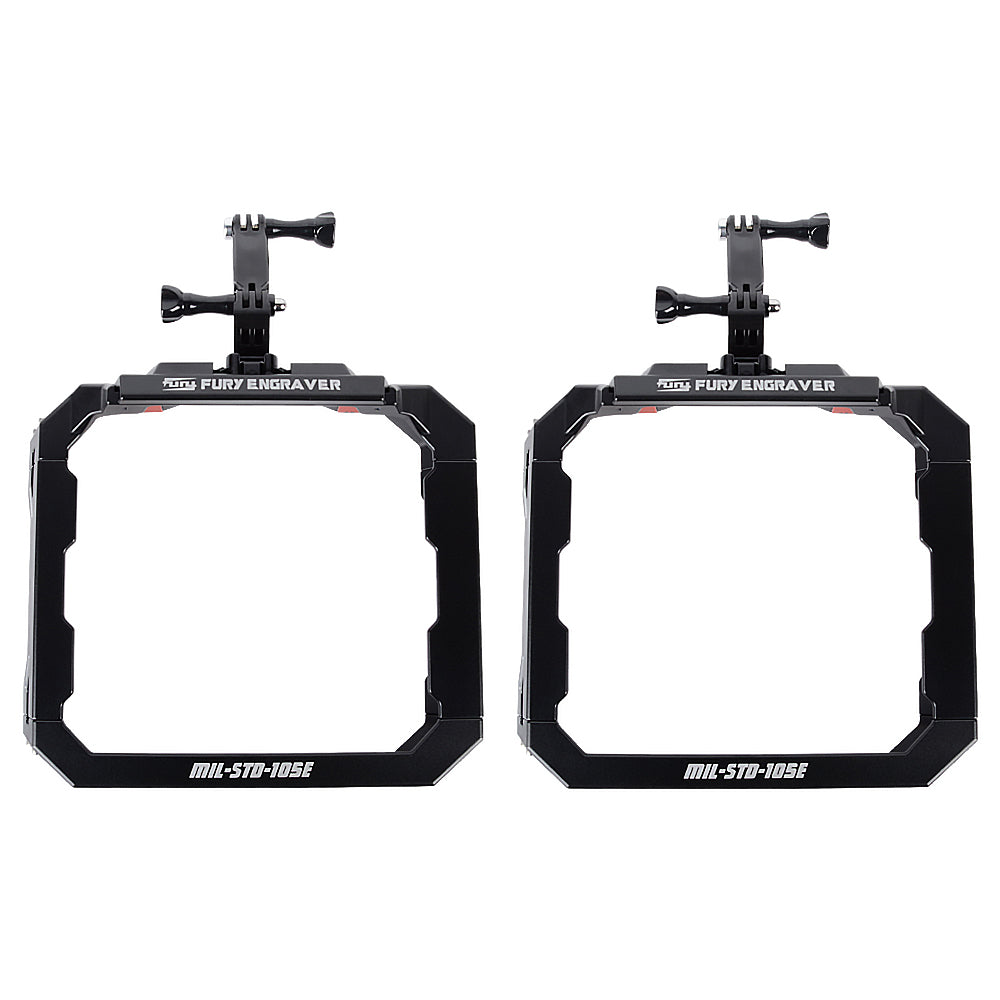 Awaken Series Aluminum Rearview Mirror Rain Shield Frame(07-18 Jeep Wrangler JK)
