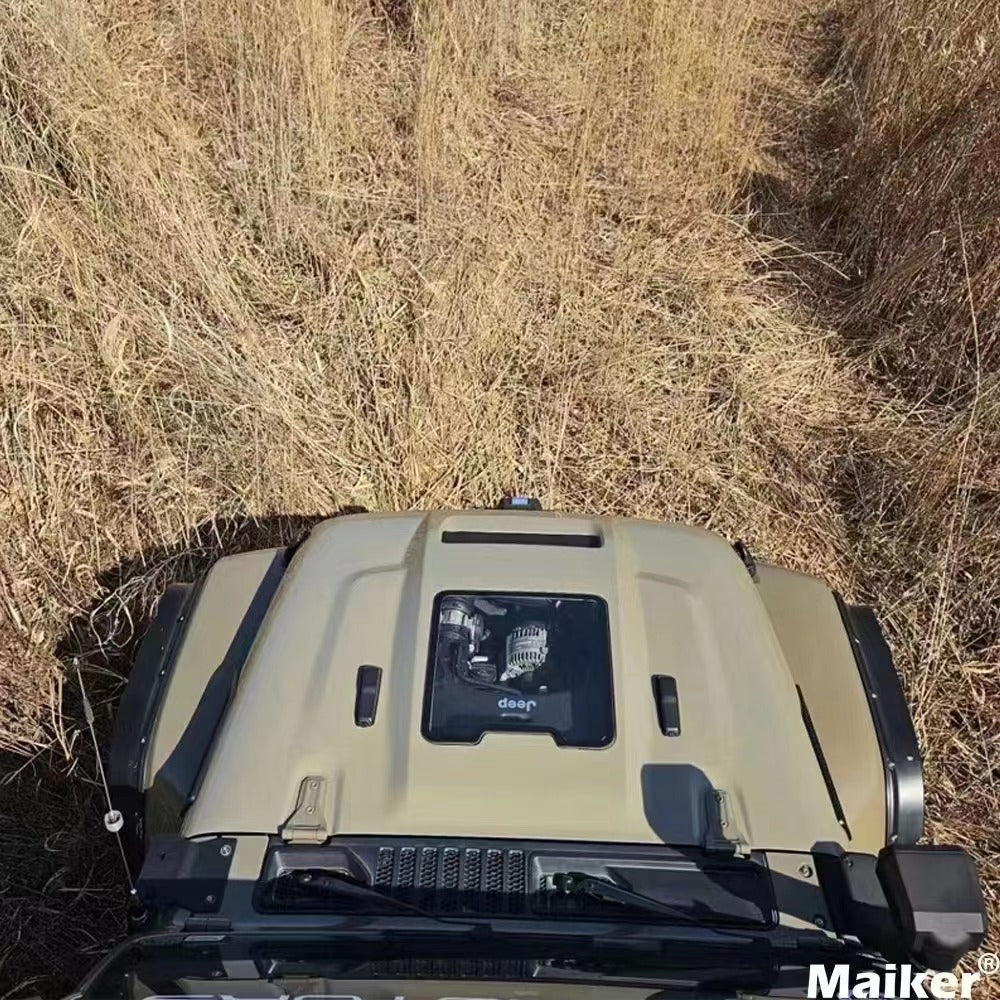 Capó de cápsula espacial El capó de repuesto para Jeep Wrangler JK JL JLU y Gladiator JT 2020-2023
