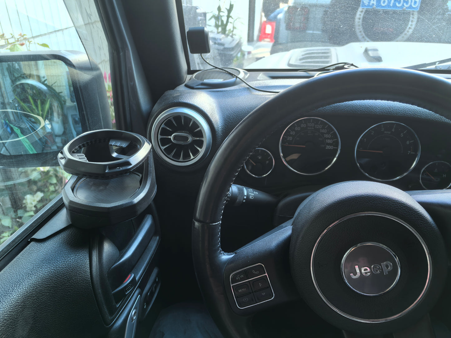 2 Pack Carbon Fiber Pattern Door Cup Holder Right & Left Side (07+ Jeep Wrangler JK)