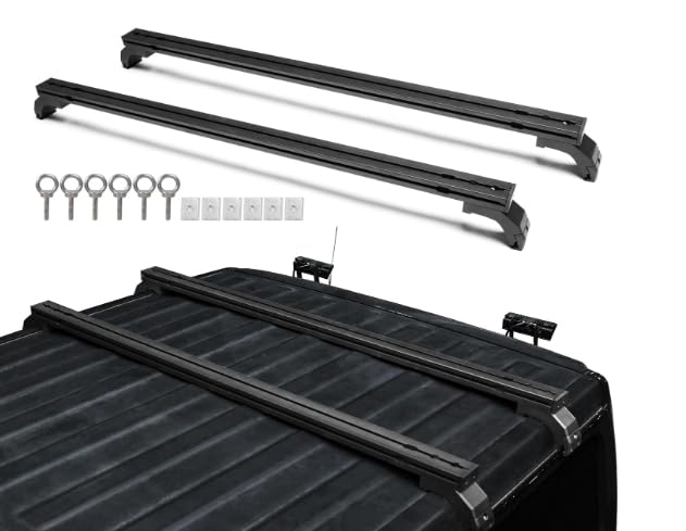 Aluminum Roof Rack Luggage Cross Bars (18-24 Jeep Wrangler JL JLU & Gladiator JT, Hardtop Only)