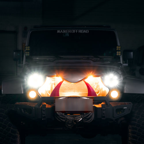 Easter Viper Style Grille(07-17 Jeep Wrangler Rubicon Sahara Sport JK/JKU)
