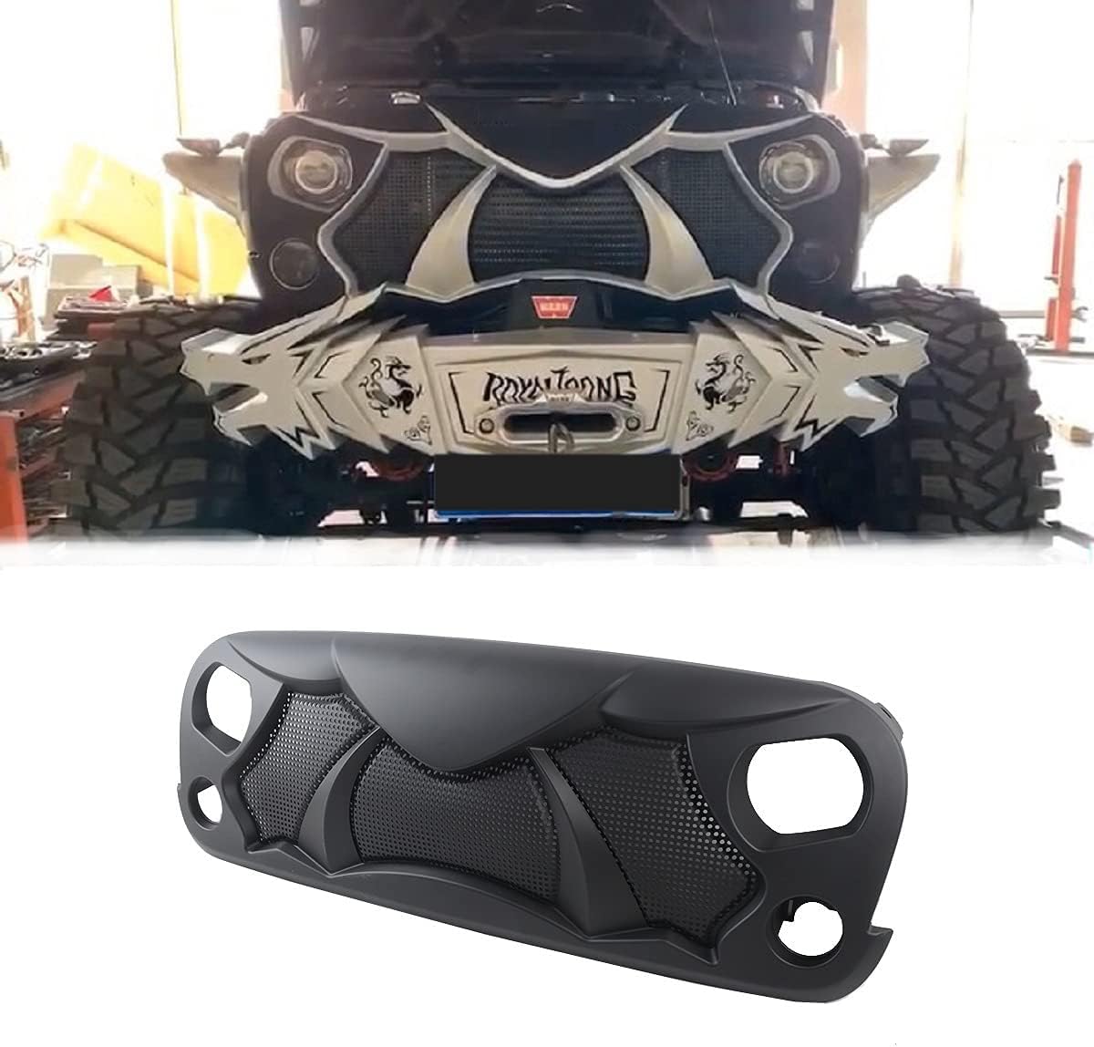 Easter Viper Style Grille(07-17 Jeep Wrangler Rubicon Sahara Sport JK/JKU)