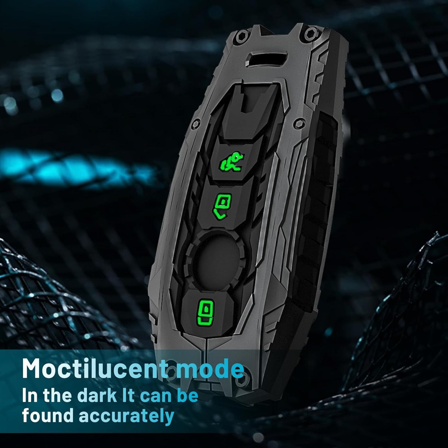 Car Key Case Battery Compartment 3 Buttons Key Case Compatible with Mercedes Benz E Class C300 CLA GLB CLS580 GLE Class C43 GLC300 2016-2023 2024 Series