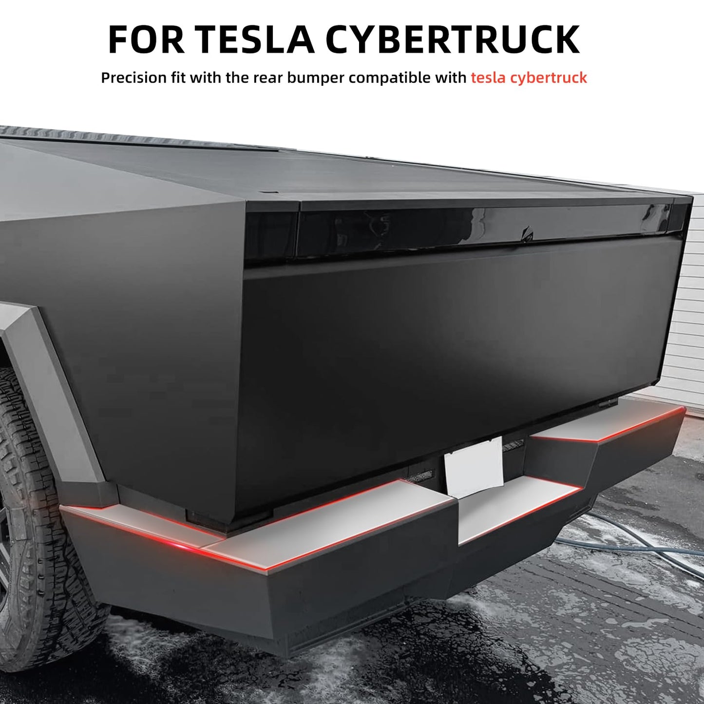 Rear Bumper Tailgate Protector Cover (23-24 Tesla Cybertruck)