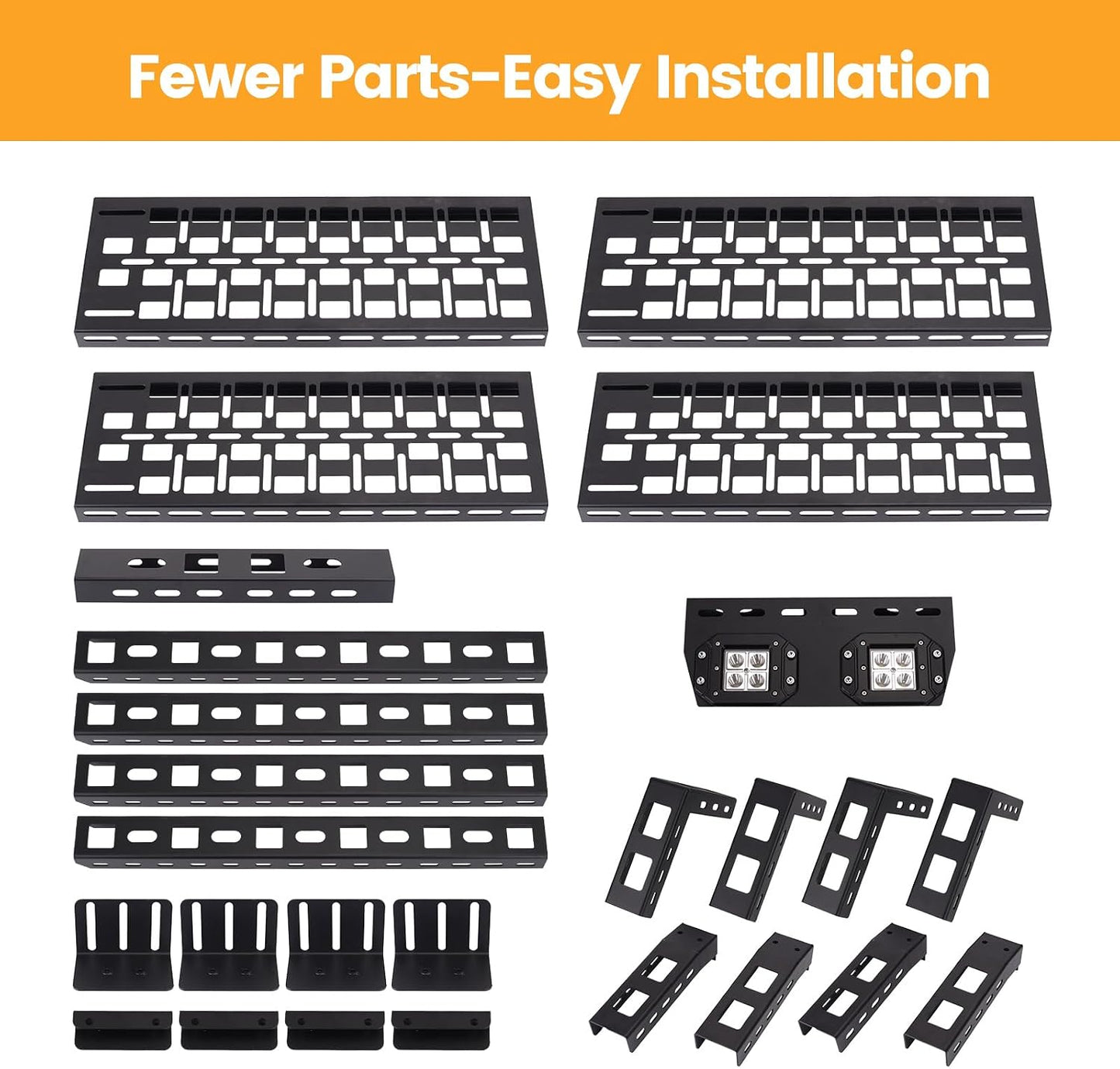 Universal Adjustable Truck Bed Racks Truck Cargo Carrier Overland Bed Rack