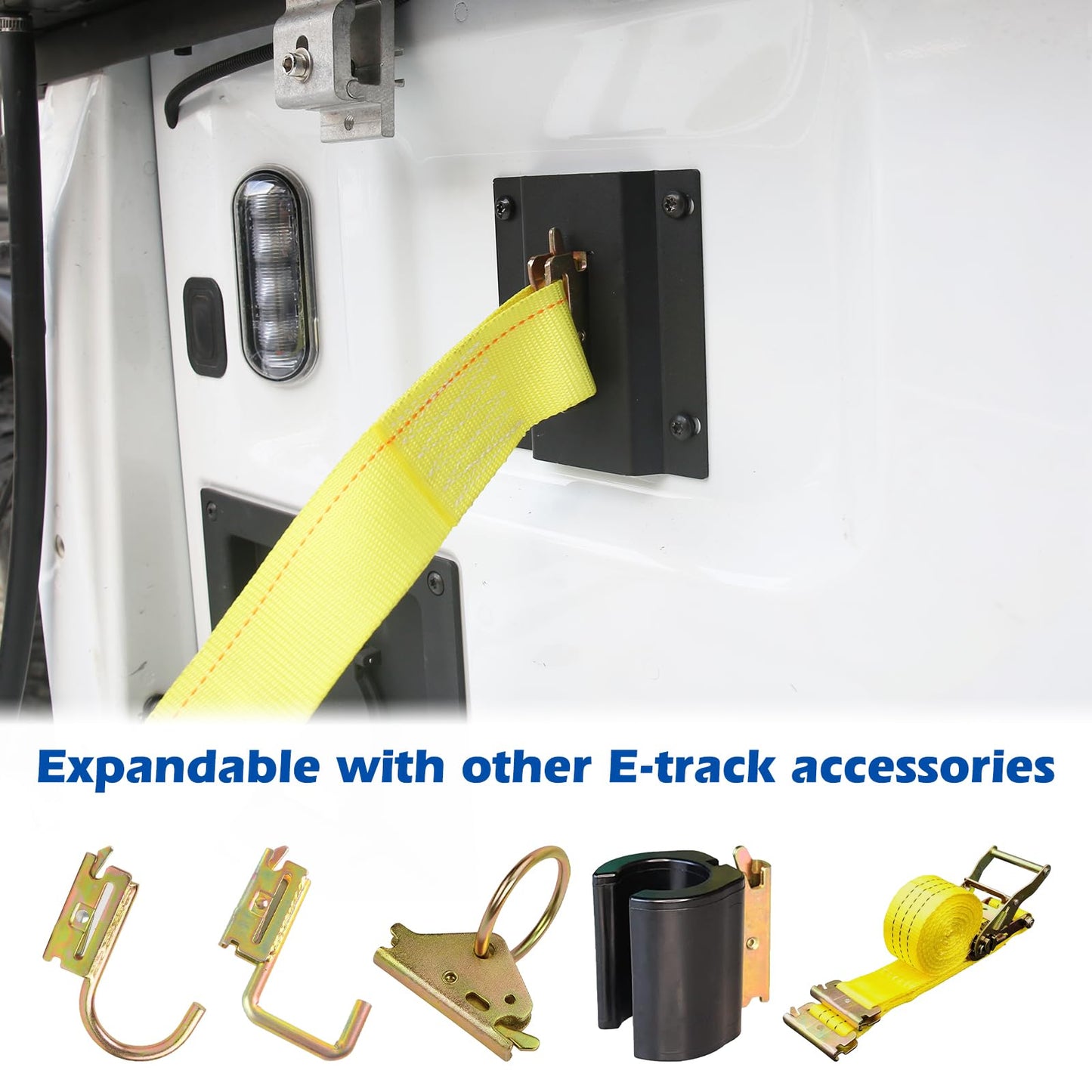 4Pcs F150 Truck Bed Tie Down Anchor Boxlink Cleats Tie Down Bracket Plates for Ford 2015-2025 F150 F250 F350 & Raptor Car Accessories Replace