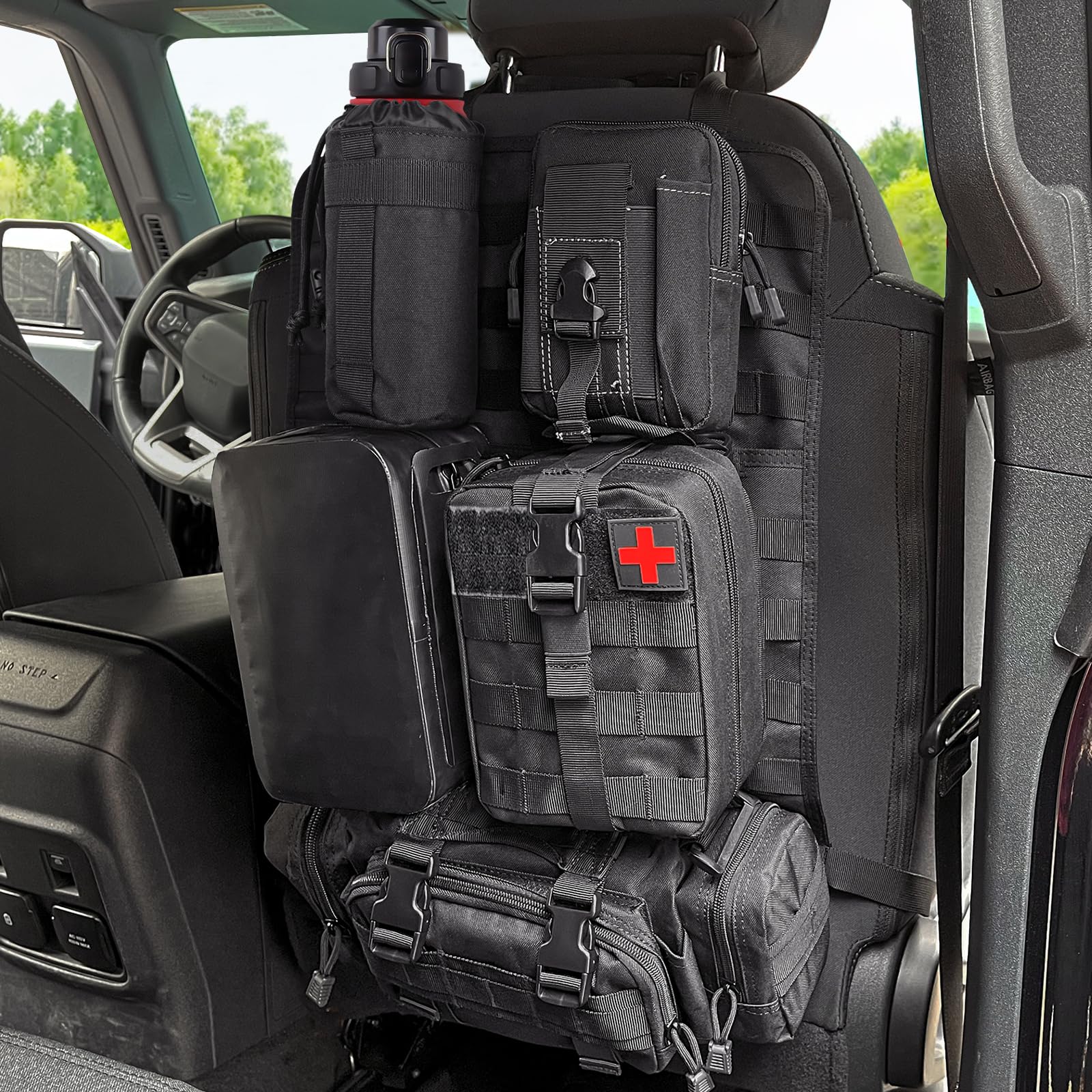 Under Seat Storage Bags For Jeep Wrangler JK & JL (2018-2023 4-Door) – Black, Waterproof, No Drilling