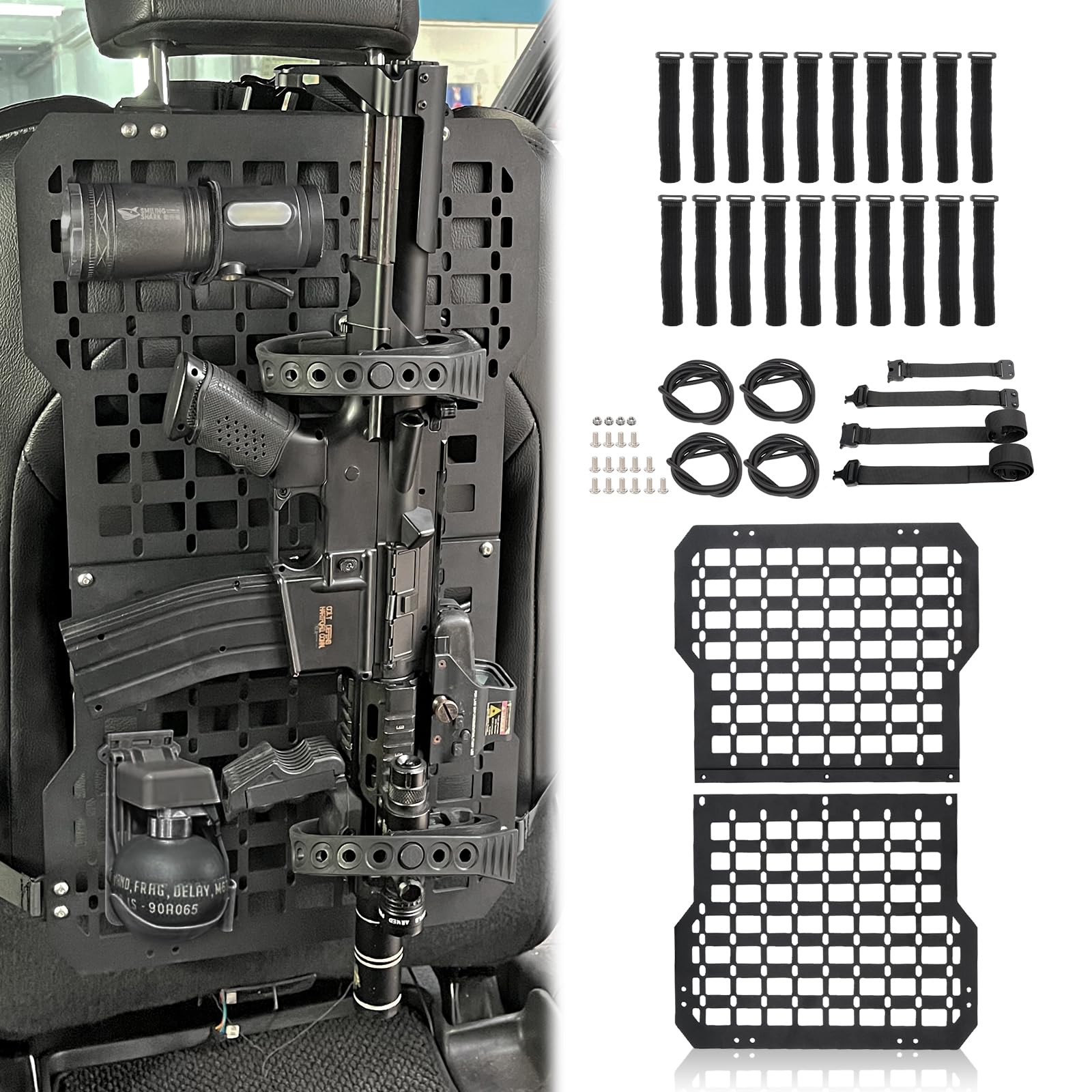PETAC GEAR Rigid Molle Panel For Vehicles,Car Headrest Organizer