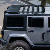 Multi-Purpose JK Roof Platform Compatible with 2007-2018 Jeep Wrangler JK Heavy Duty Steel Hard Top Cargo Basket Luggage Carrier