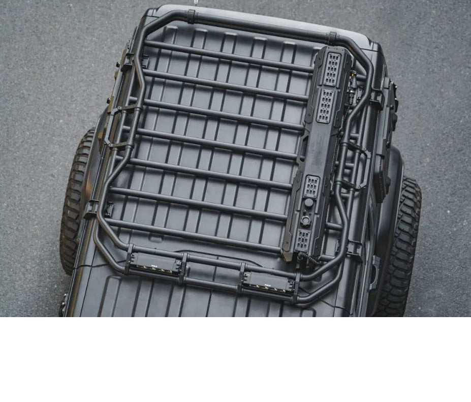 Awaken Series Aluminum Black Roof Rack (18-24 Jeep Wrangler JL)