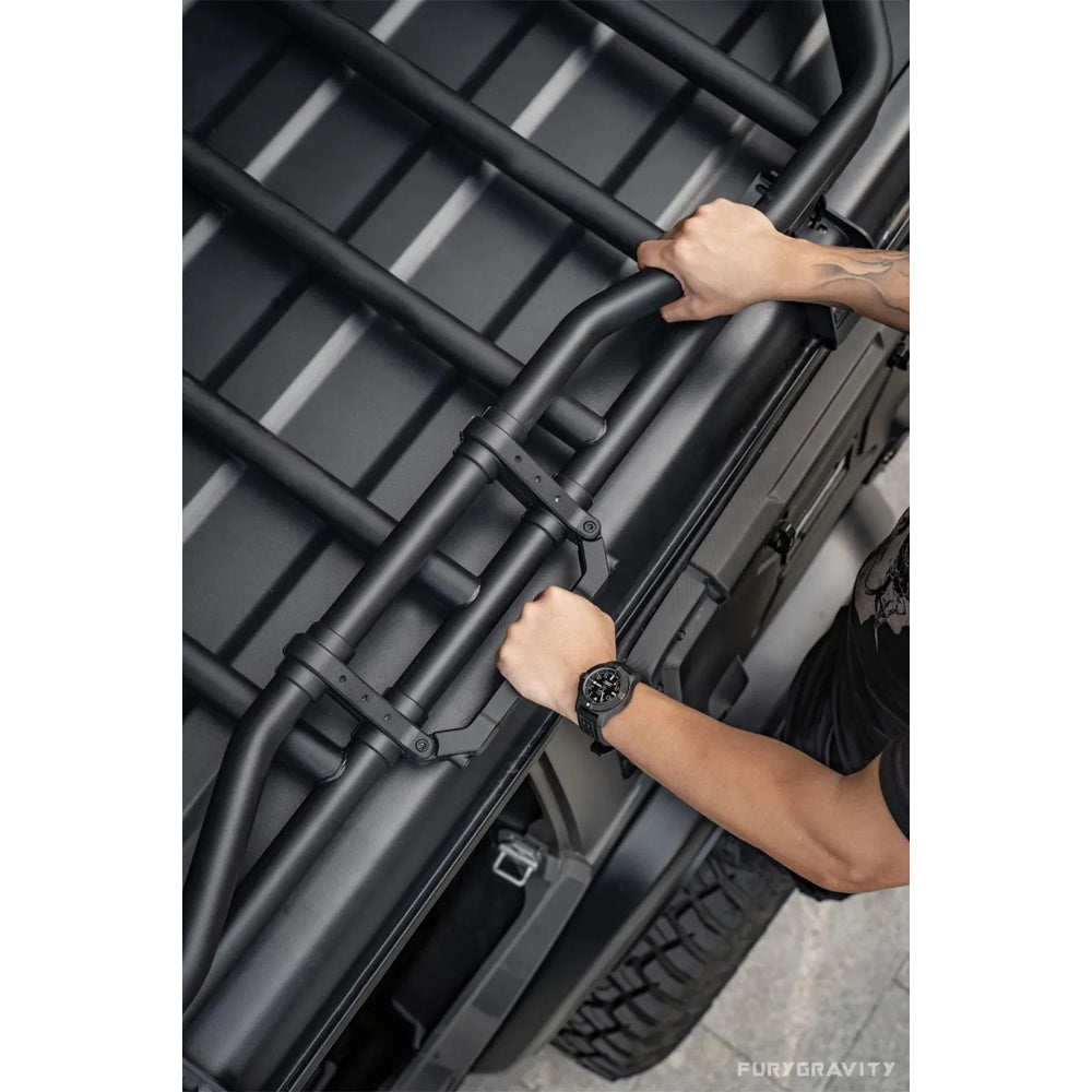 Awaken Series Aluminum Black Roof Rack (18-24 Jeep Wrangler JL)