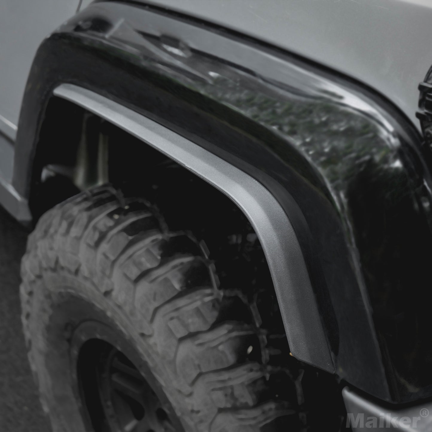 4 PCS Fenders Front & Rear Fenders (07-18 Jeep Wrangler JK& JKU, 21-24 Jeep wrangler Willys 4XE, Sport S Sahara 4XE)