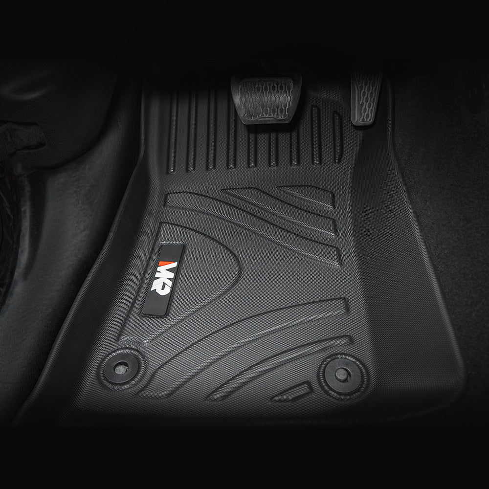 Maiker Offroad 3PCS Non-Slip Waterproof Durable TPE ECO Car Floor Mats (Jeep Wrangler 18-24 JL, Not for 2 Door and JL Unlimited Models))