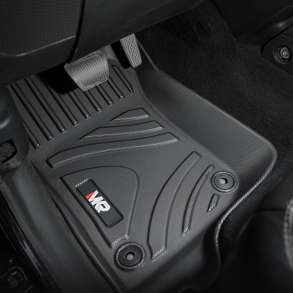 Maiker Offroad 3PCS Non-Slip Waterproof Durable TPE ECO Car Floor Mats (Jeep Wrangler 18-24 JL, Not for 2 Door and JL Unlimited Models))