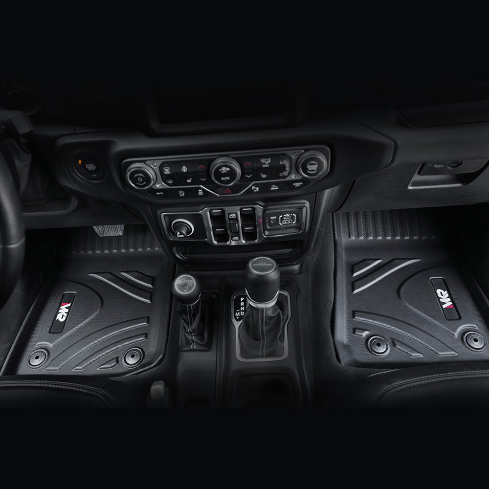 3D TPE Foot Covers All-weather Car Floor Mats (2022-2025 Jeep Wrangler JT)