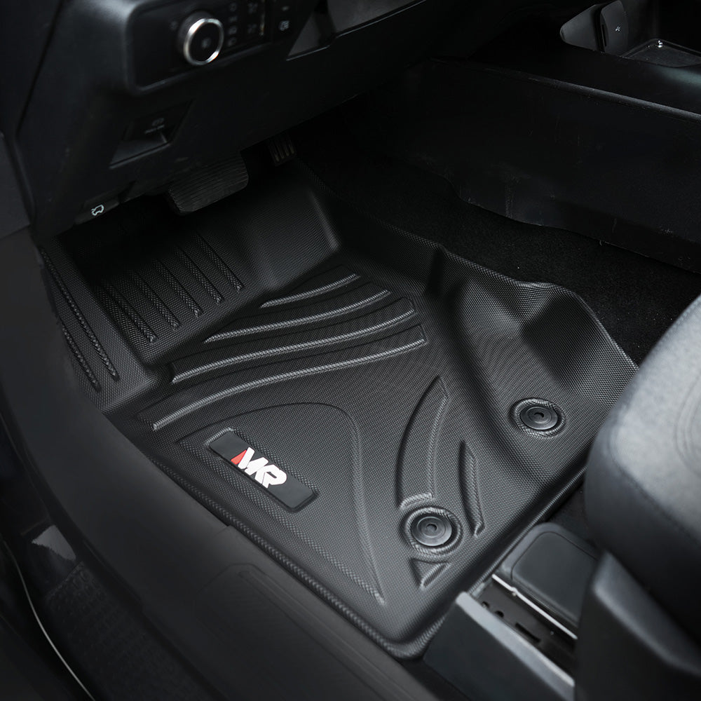 3D TPE All-Weather Floor Mats (2021-2023 Ford Bronco, Not fit 2 doors version)