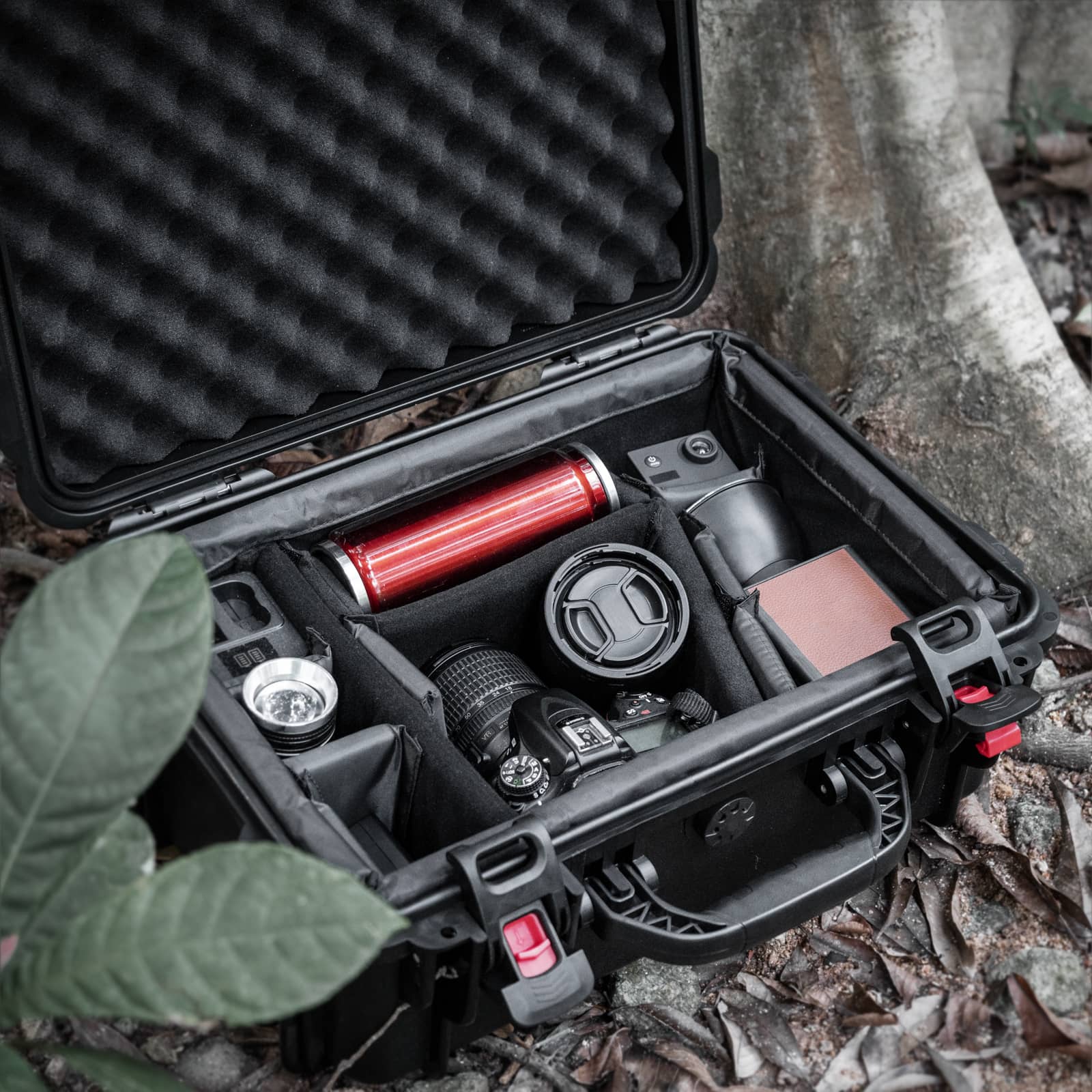 Waterproof Hard Case with Lid Storage Box and Dividers – Maiker
