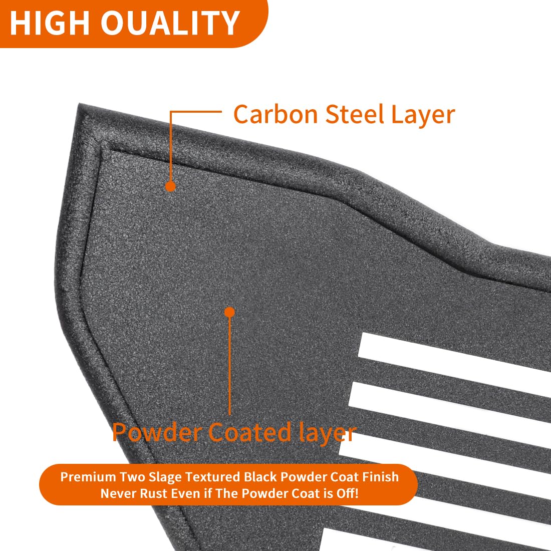 US Flag Logo Steel Tubular 4 Doors with Side View Mirror(07-18 Wrangler JK)