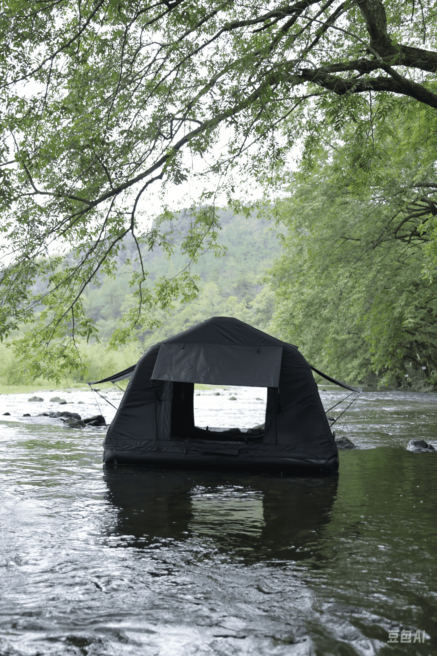 3 in 1 Multifunctional Rooftop Overland Water Camping Inflatable Waterproof Tent With Ladder (SUVS / Jeep / Bronco / Trucks)