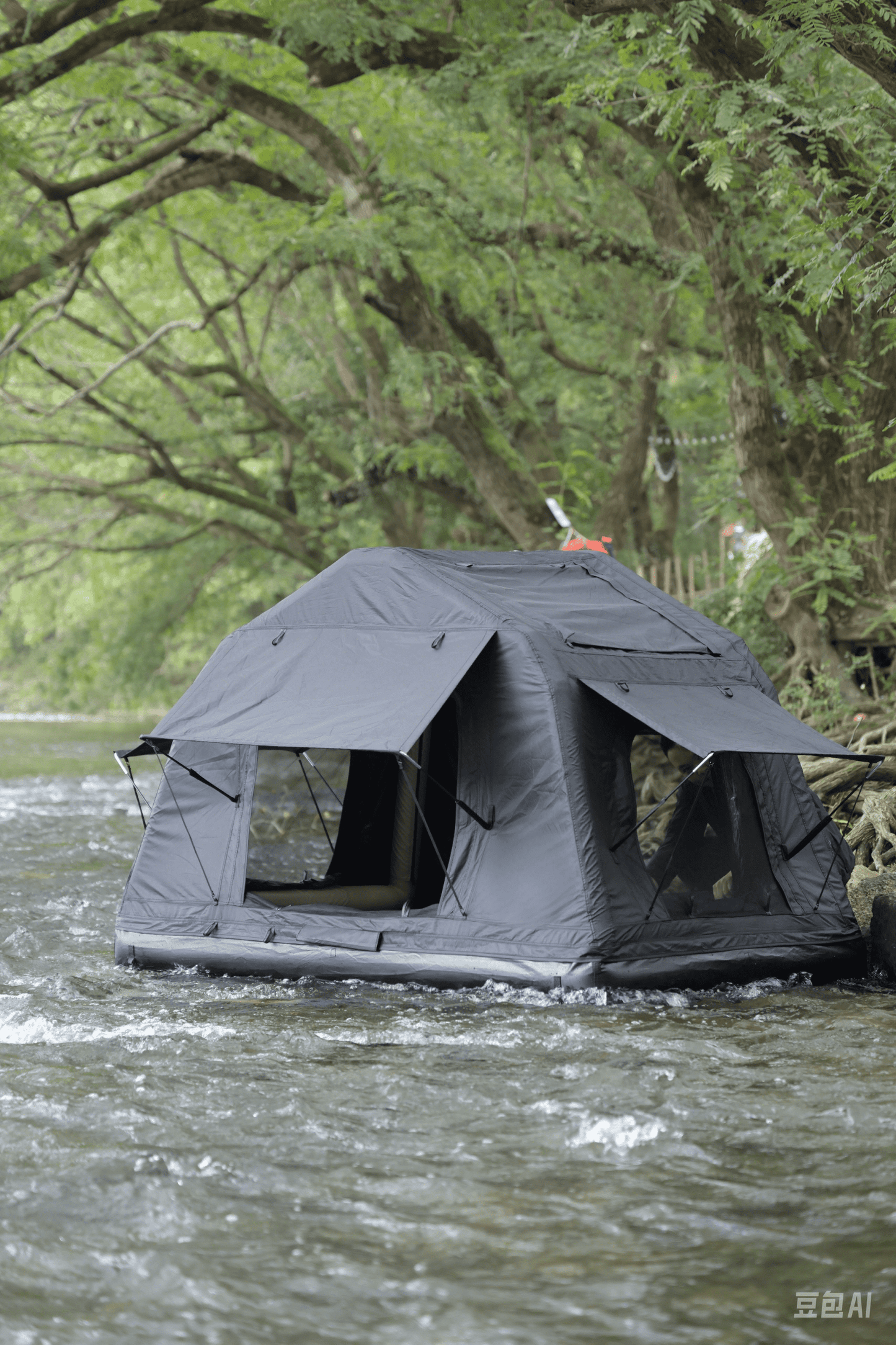 3 in 1 Multifunctional Rooftop Overland Water Camping Inflatable Waterproof Tent With Ladder (SUVS / Jeep / Bronco / Trucks)