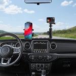 MAIKER OFF ROAD Phone Holder Mount for 2018-2021 Jeep Wrangler JL JLU 2 Mounts for Action Camera and GPS Navigation