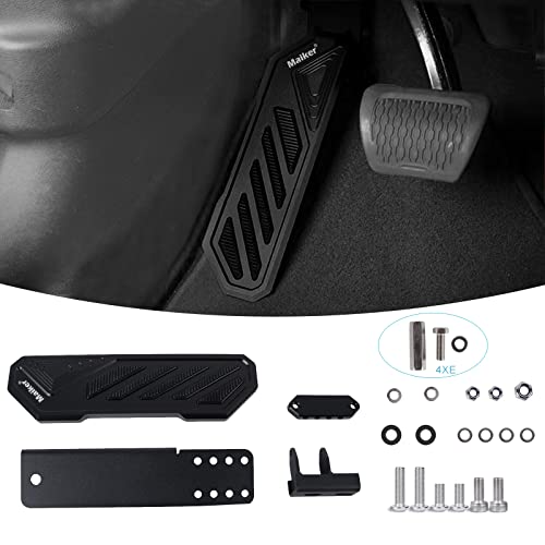 jeep jk dead pedal Maiker Dead Pedal Left Side Foot Rest Kick Panel Compatible With 2007-2023 Jeep Wrangler Jk Jl Gladiator Jt 4xe