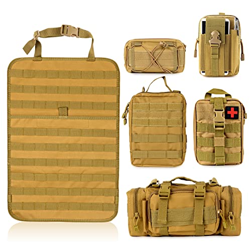 Universal Tactical Seat Back Organizer Vehicle Molle Panel
