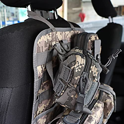 Jimikay Tactical Car Seat Back Organizer Hanger Bag With 5
