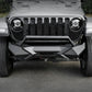 X Style Front Bumper with Winch Plate Compatible with Wrangler JK (2007-2018) Heavy Duty Black Textured Manganese Steel Construction, Perfect for On and Off-Road Used