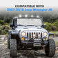 6-Layer Windshield Sun Shade Compatible with 2007-2018 Jeep Wrangler JK 2018-2025 Jeep Wrangler JL JLU & 2020-2025 Gladiator JT, Heat Shield Sun Visor for UV Ray, Foldable Windshield Cover Sun Shade with Storage Bag