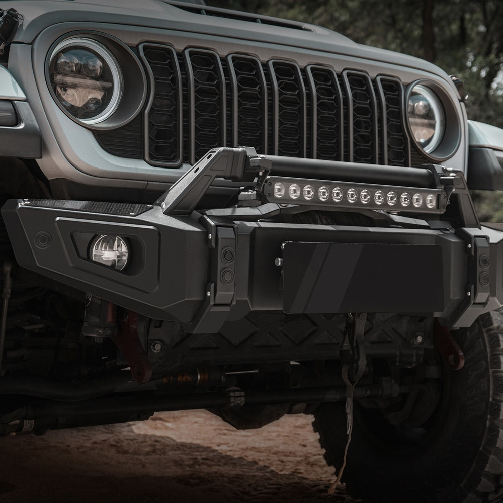 OMU Genesis Series Steel And Aluminum Front Bumper For Jeep Wrangler JL / Gladiator JT
