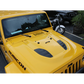 Vented Heat Dispersion Hood for Jeep Wrangler JK JKU 2007-2017, 10th Anniversary Edition Metal Replacement Hoods Accessory Black
