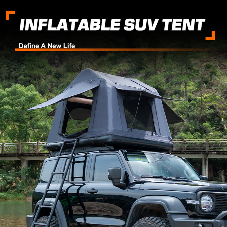 3 in 1 Multifunctional Rooftop Overland Water Camping Inflatable Waterproof Tent With Ladder (SUVS / Jeep / Bronco / Trucks)