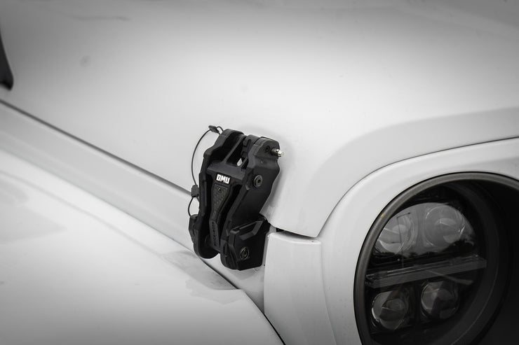 Genesis Series Armory Hood Catch Hood Lock (07-24 Jeep Wrangle JK JL JT)