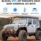 6-Layer Windshield Sun Shade Compatible with 2007-2018 Jeep Wrangler JK 2018-2025 Jeep Wrangler JL JLU & 2020-2025 Gladiator JT, Heat Shield Sun Visor for UV Ray, Foldable Windshield Cover Sun Shade with Storage Bag