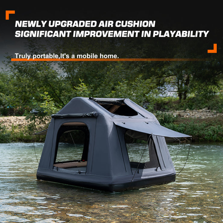 3 in 1 Multifunctional Rooftop Overland Water Camping Inflatable Waterproof Tent With Ladder (SUVS / Jeep / Bronco / Trucks)