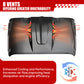 Vented Heat Dispersion Hood For J2007-2017 Jeep Wrangler JK JKU Unlimited Rubicon, The Avenger Style Steel Hood Replacement Black