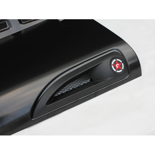 Vented Heat Dispersion Hood For J2007-2017 Jeep Wrangler JK JKU Unlimited Rubicon, The Avenger Style Steel Hood Replacement Black