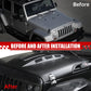 Vented Heat Dispersion Hood For J2007-2017 Jeep Wrangler JK JKU Unlimited Rubicon, The Avenger Style Steel Hood Replacement Black