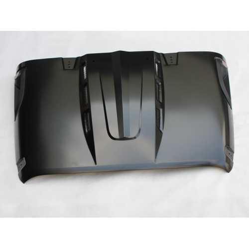 Vented Heat Dispersion Hood For J2007-2017 Jeep Wrangler JK JKU Unlimited Rubicon, The Avenger Style Steel Hood Replacement Black