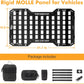 Rigid Molle Panels For Vehicles Truck Mount Rack Panel Tactical Seat Back Organizer with 2 Organizer Storage Bag, 1 Multi-tool Pliers, 1 Flashlight and 5 Fastening Tape