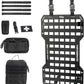 Rigid Molle Panels For Vehicles Truck Mount Rack Panel Tactical Seat Back Organizer with 2 Organizer Storage Bag, 1 Multi-tool Pliers, 1 Flashlight and 5 Fastening Tape