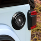 MAIKER Tapa transparente para tanque de gasolina para Jeep Wrangler JL 2018-2023, 2 puertas, 4 puertas, Rubicon Sahara JK 2017-2023, aluminio 
