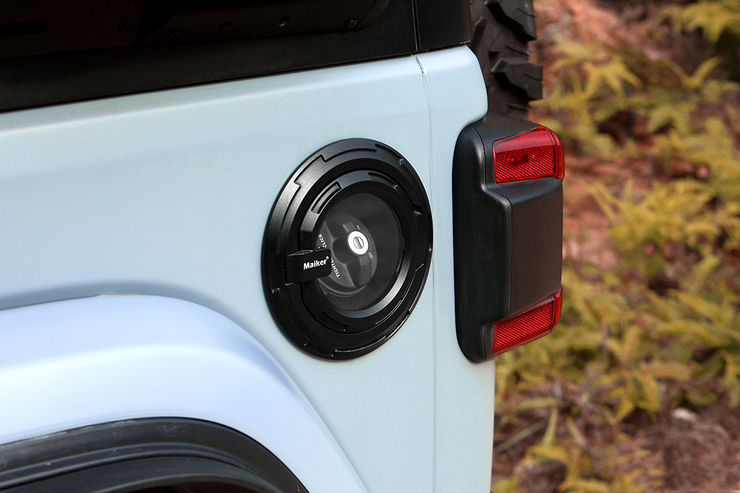 Transparent Gas Tank Cap Cover (18-23 Jeep Wrangler JL 2 Door 4 Door Rubicon Sahara / 07-18 JK)