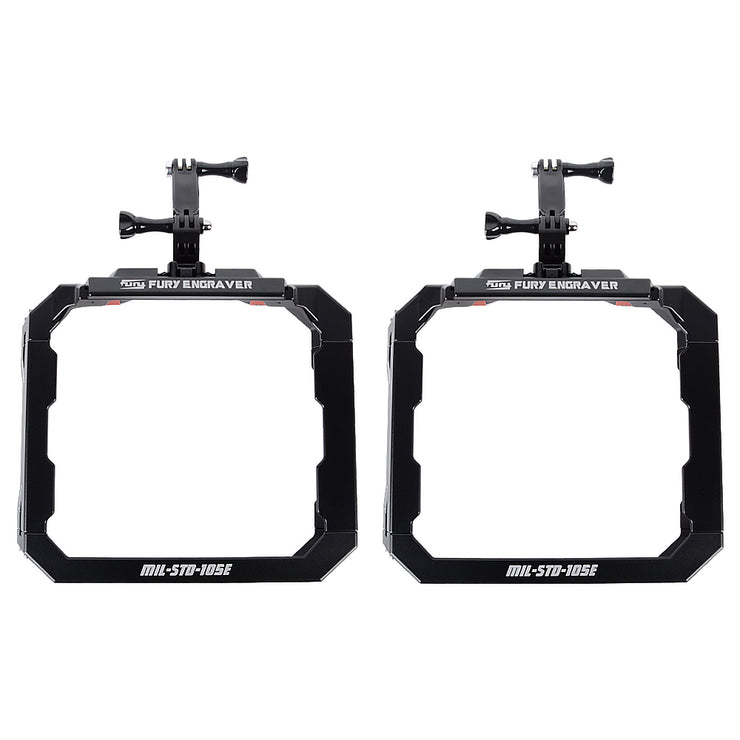Awaken Series Aluminum Rearview Mirror Rain Shield Frame(07-18 Jeep Wrangler JK)