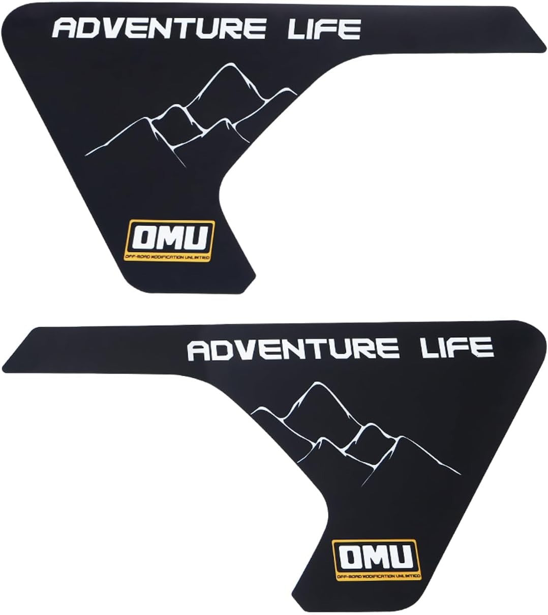 OMU Fender car Stickers for 2018-2024 Jeep Wrangler JL & 2020-2024 Gladiator JT, Vent Stickers Mountain Pattern Decals, Durable Exterior Accessories for Off - Road Style Enhancement