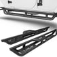 Running Boards Compatible with 2018-2024 Jeep Wrangler JL 4 Doors, 2-Stairs Side Step Rails Coated Black Nerf Bars, Drop-Down Steps