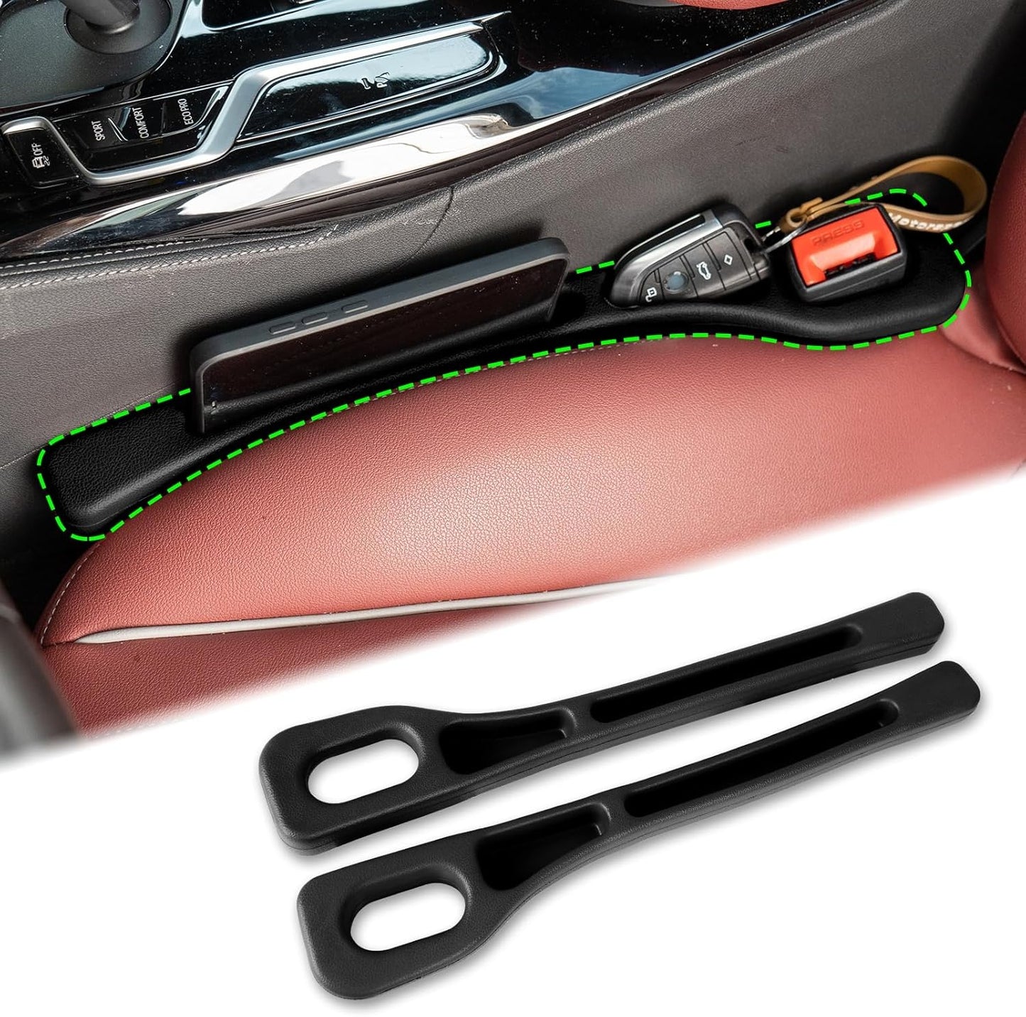 2 x Car Seat Gap Filler, Car Seat Gap Filler, Car Seat Gap Filler for Preventing Items from Falling Off for BMW 5 Series