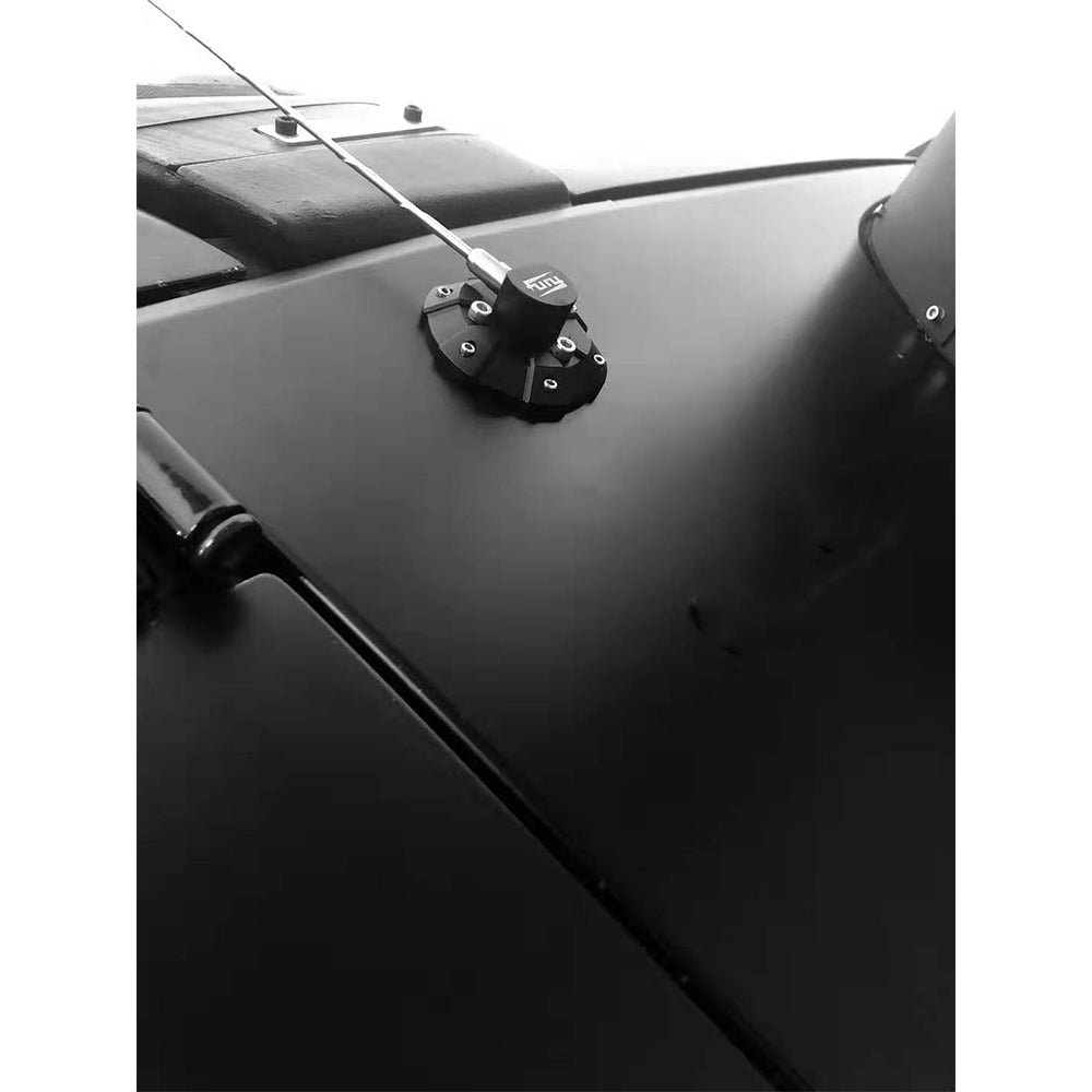 Dewkou Jeep Antenna Base Cover - 29.5 Inch ABS Black Cover For Wrangler & Gladiator