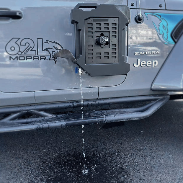 9L Water Tank with Faucet for Jeep Wrangler 2018–2024 Outdoor Travel Water Storage System